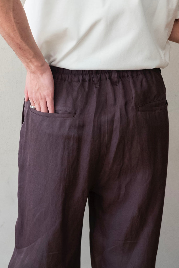 VIS/LI TWILL WIDE EASY TROUSERS