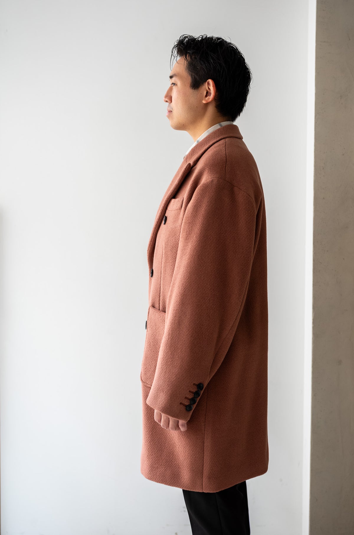Pile Double Half Coat 〈OLD ROSE〉
