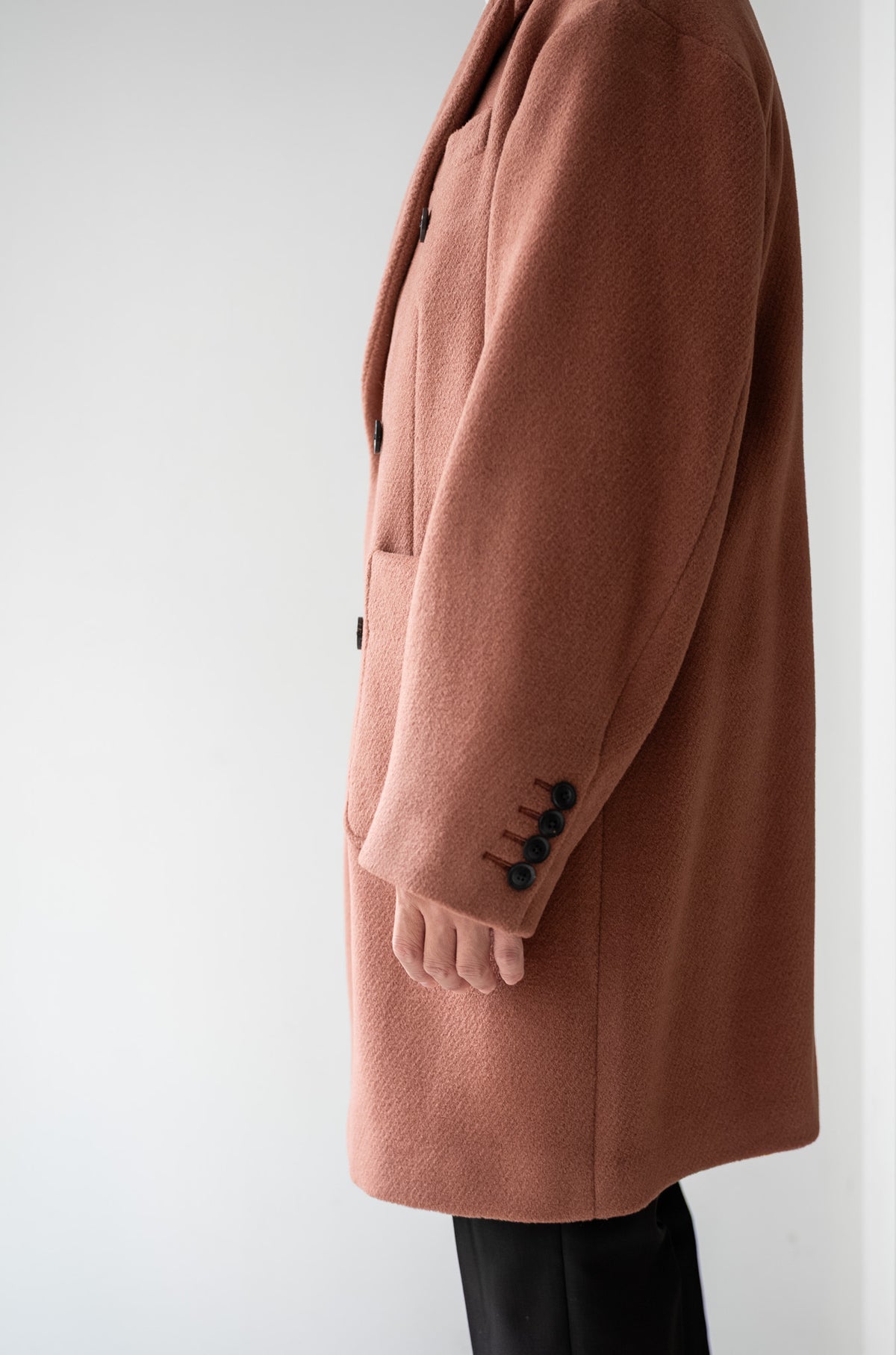 Pile Double Half Coat 〈OLD ROSE〉