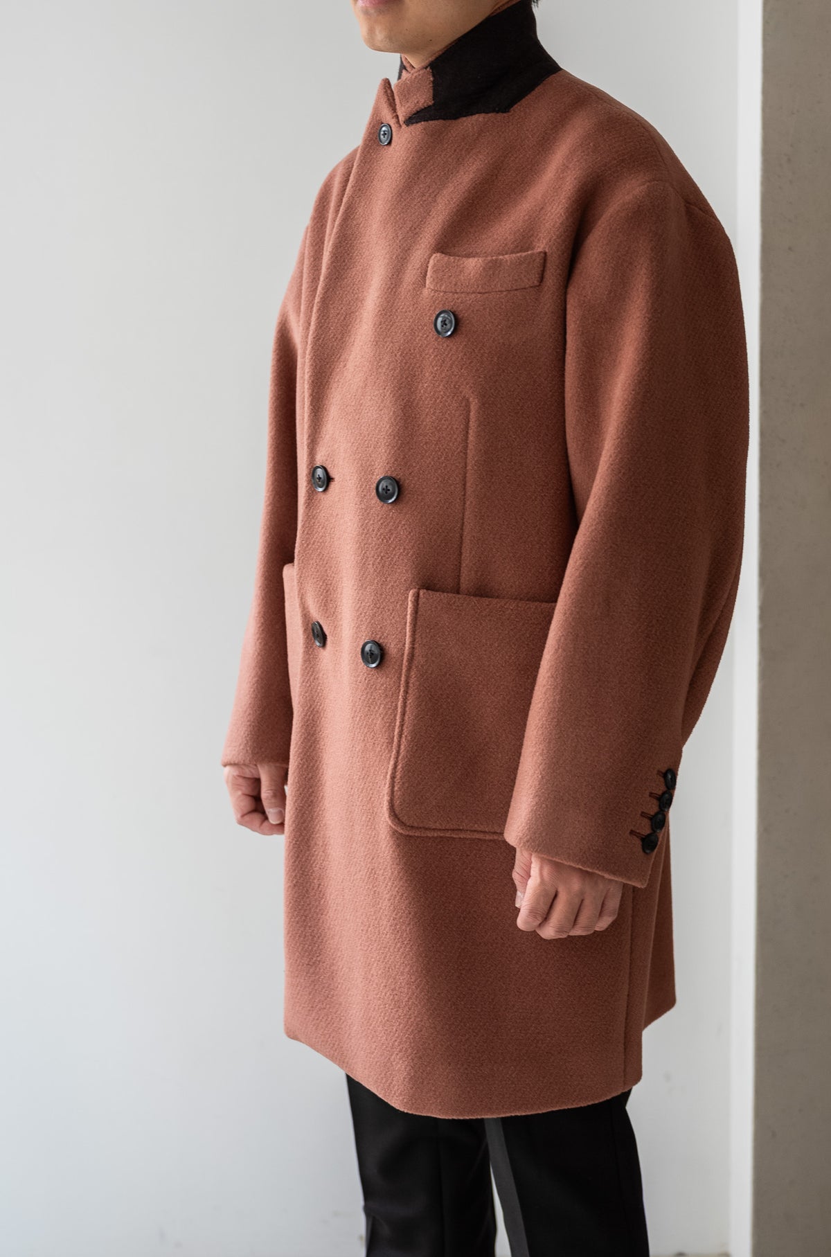 Pile Double Half Coat 〈OLD ROSE〉