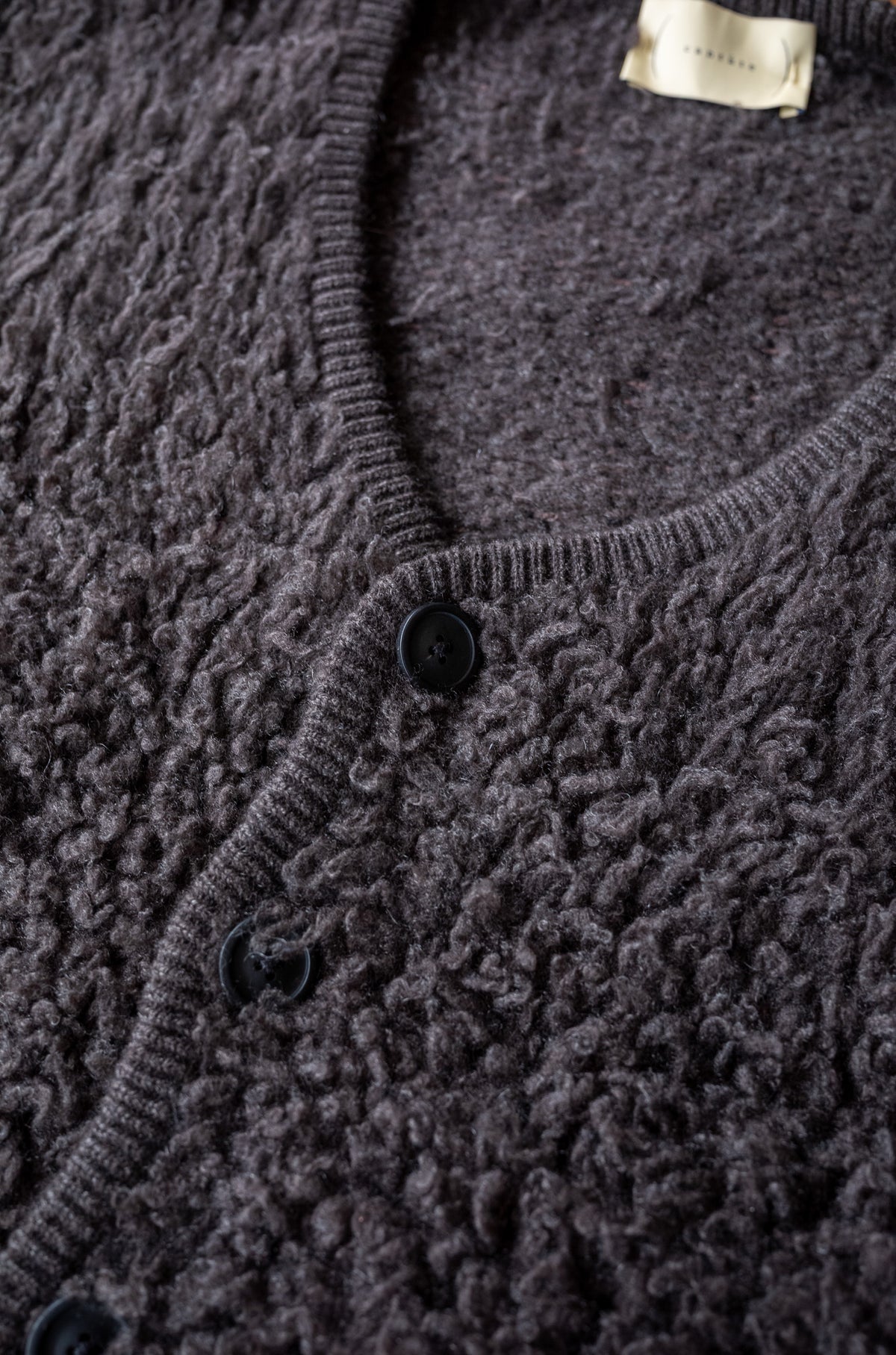 Furry Cashmere Cardigan 〈TEDDY〉
