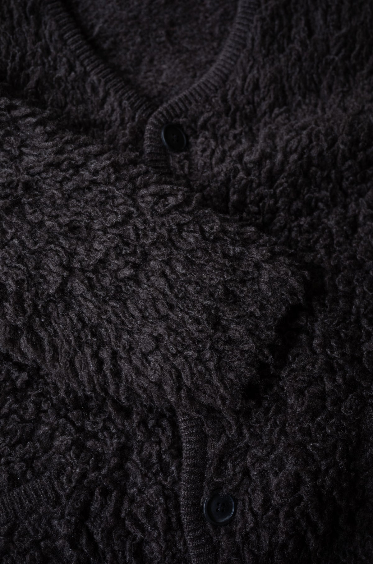 Furry Cashmere Cardigan 〈TEDDY〉