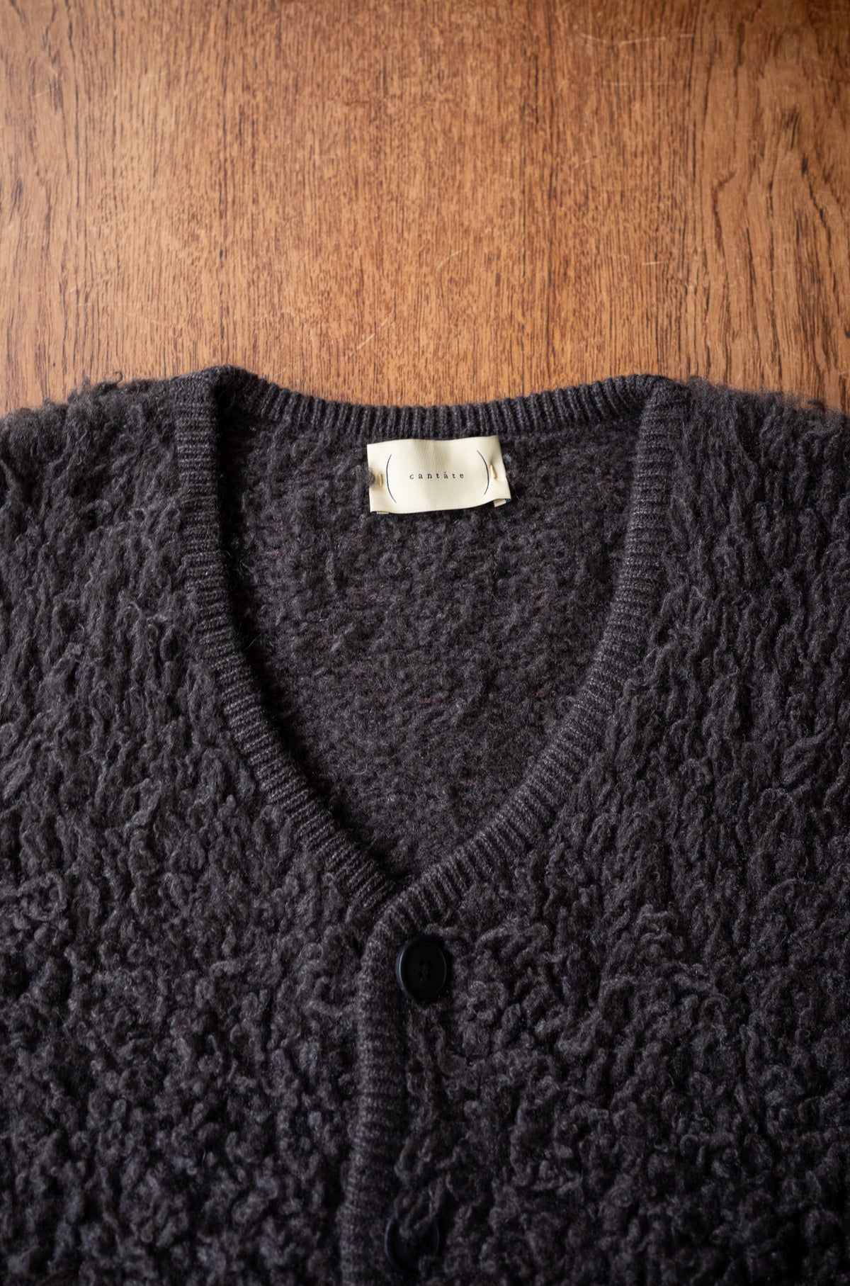 Furry Cashmere Cardigan 〈TEDDY〉