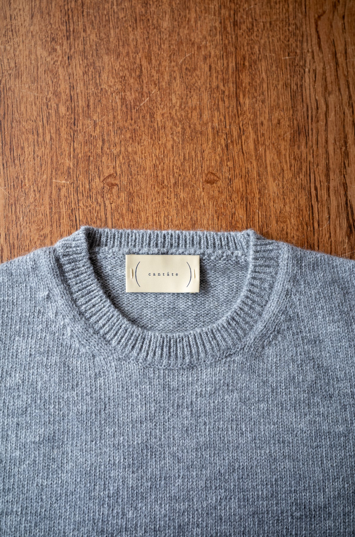 Quiet Season Crew-Knit〈L/GRAY〉