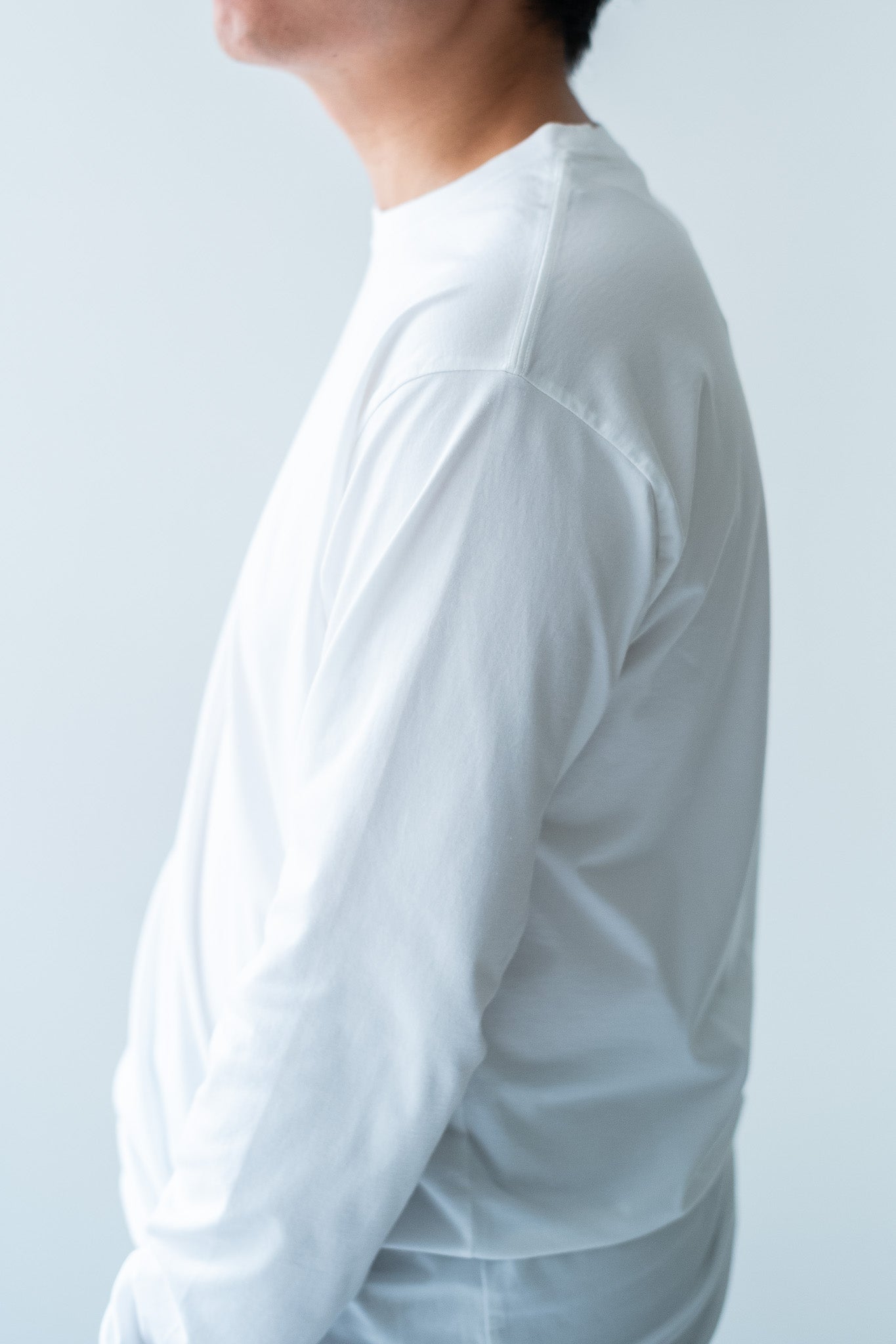 Essential L/S Tee 〔WHITE〕