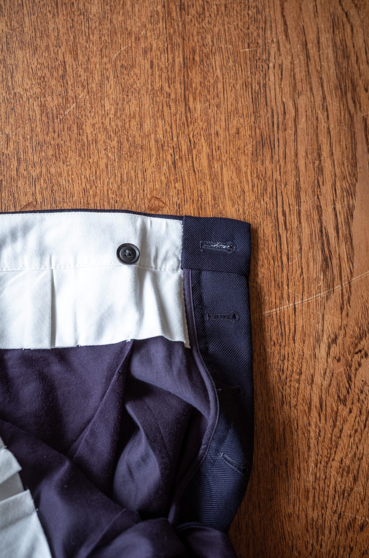 Fine Garbadine French Trousers 〈NAVY〉