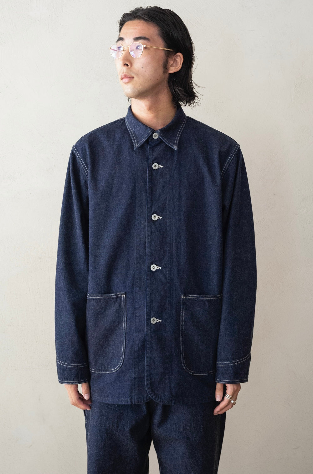 ジャケット・アウター 80s 90s EURO wide linen coverall jacket 80s 90s EURO wide linen coverall jacket