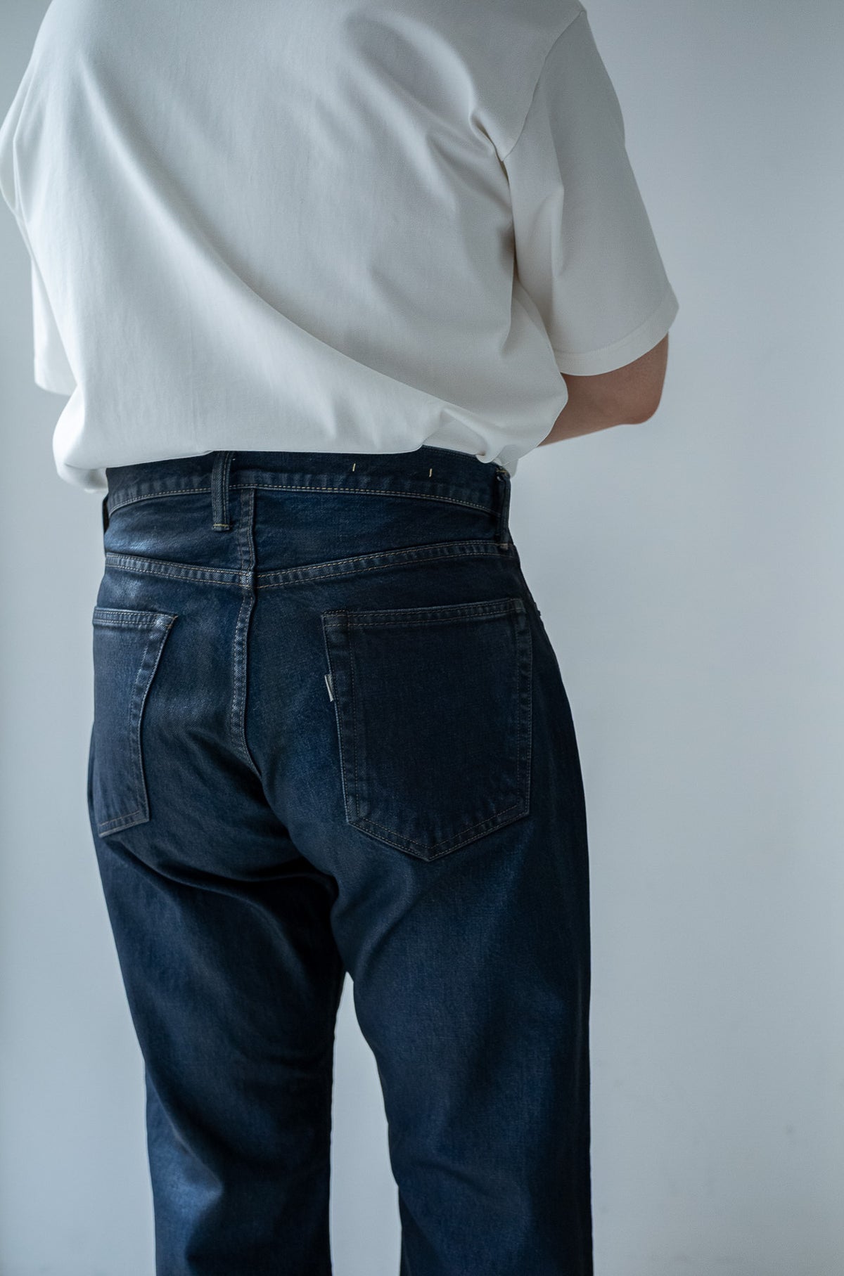 Denim Flare Trousers 〈WAXED INDIGO〉