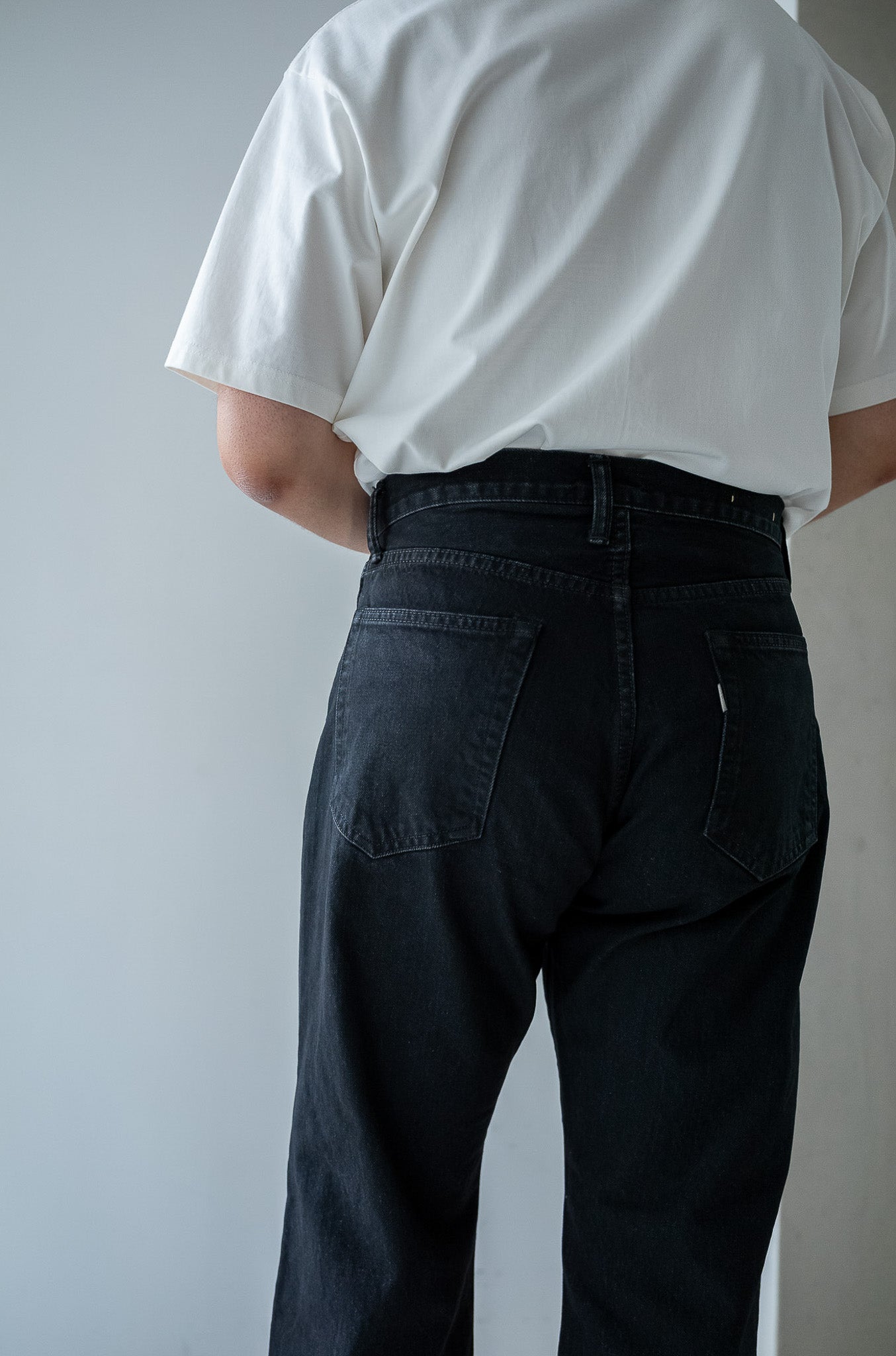 Denim Flare Trousers 〈WAXED BLACK〉 – cliché