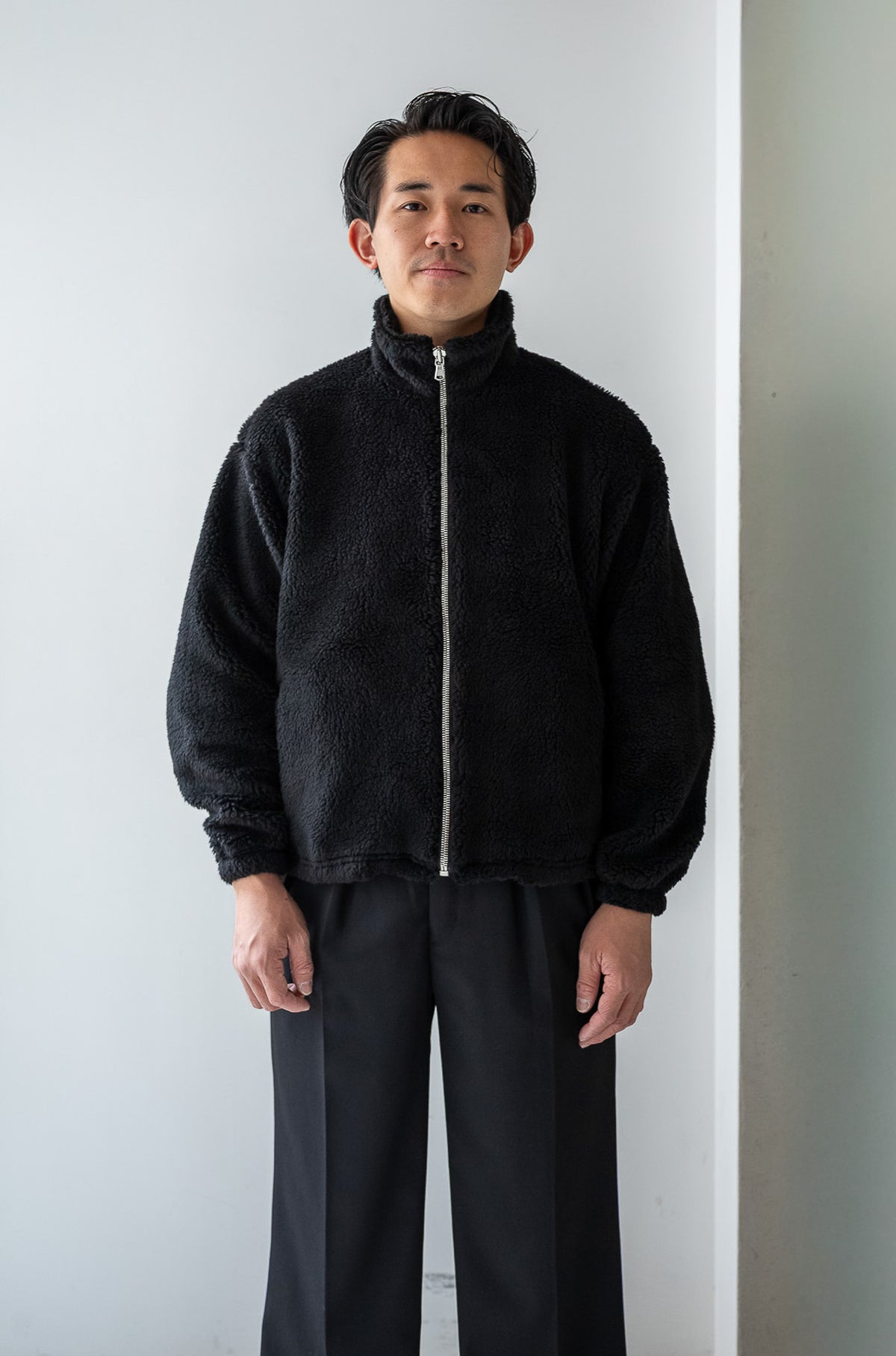 Furry Pile Zip Blouson 〈BEAR〉