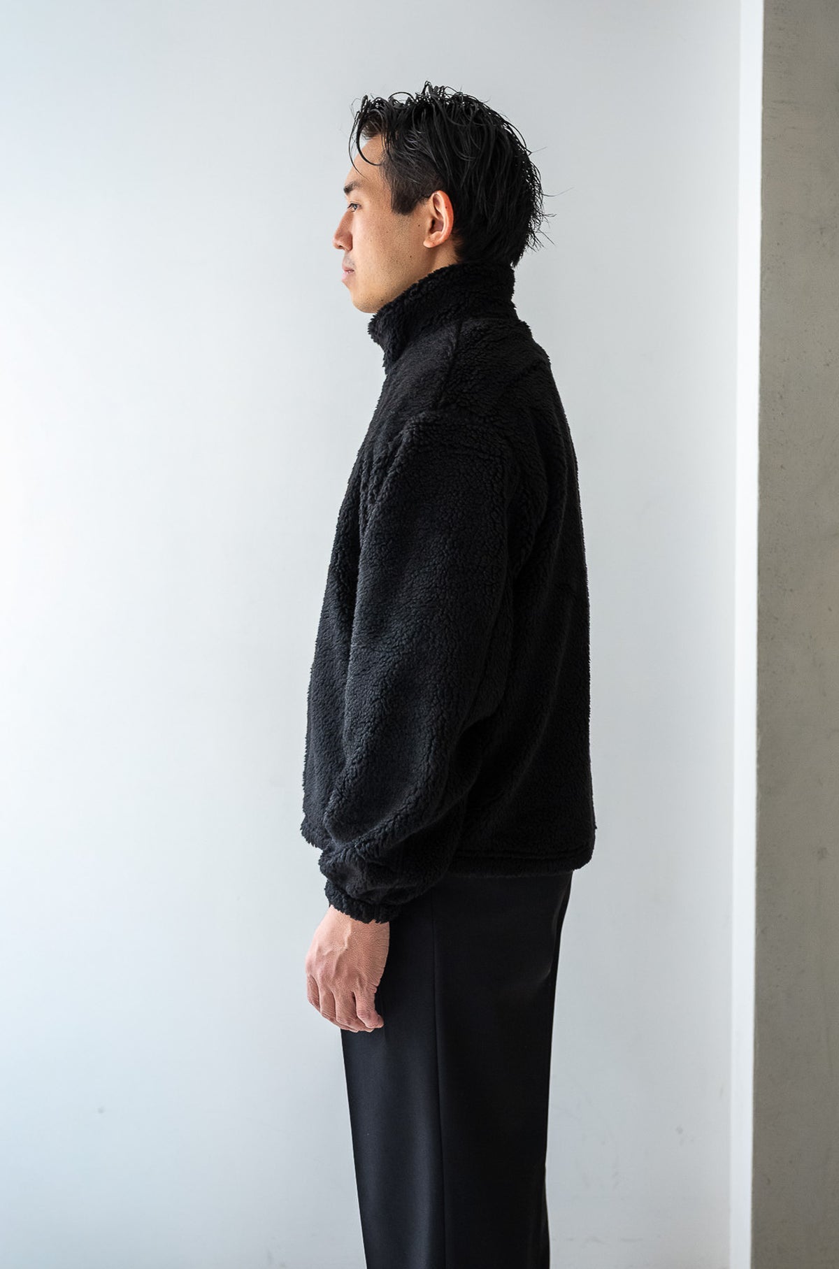 Furry Pile Zip Blouson 〈BEAR〉