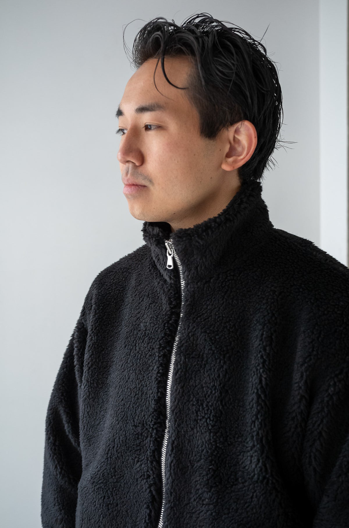 Furry Pile Zip Blouson 〈BEAR〉