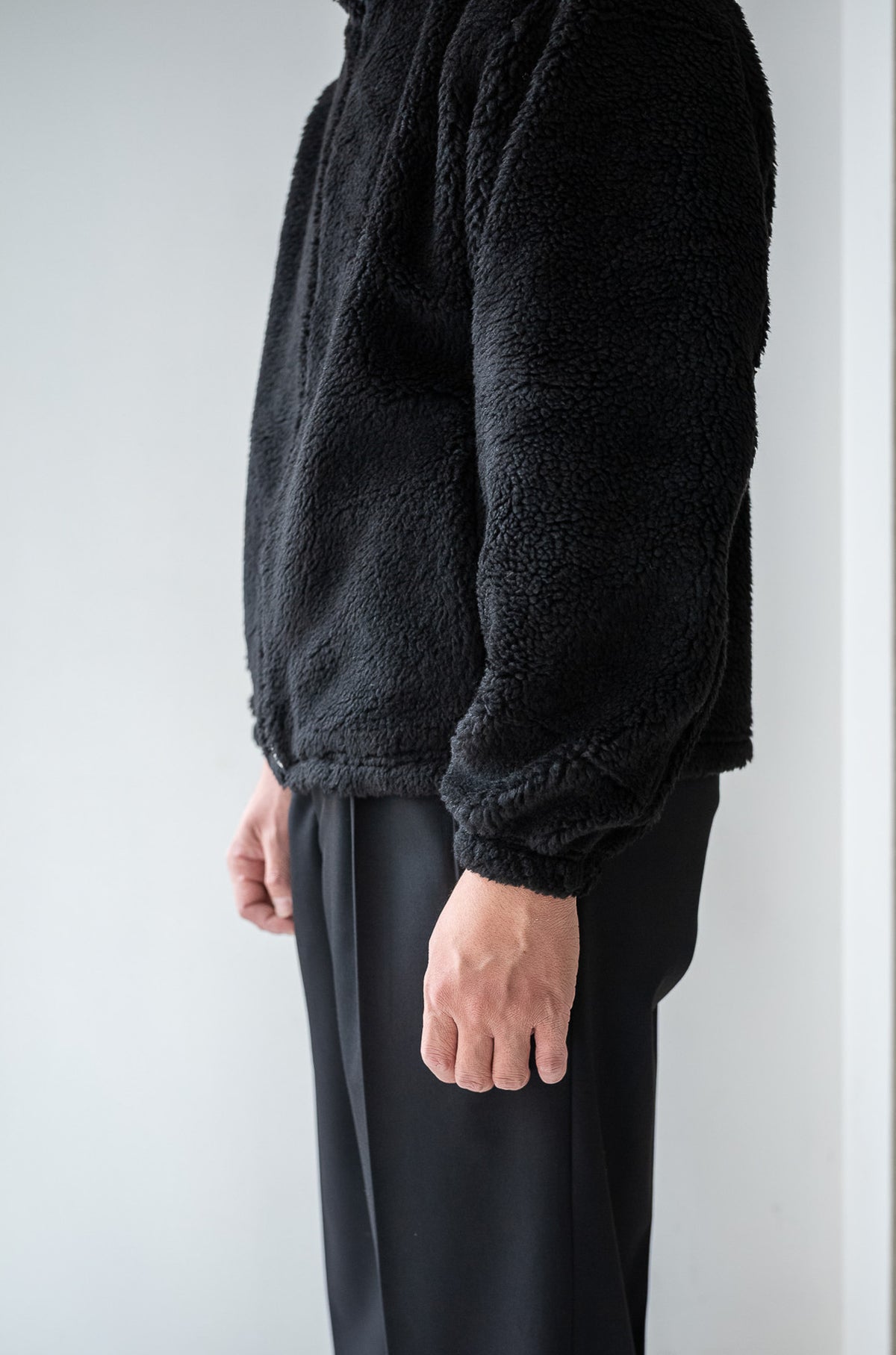 Furry Pile Zip Blouson 〈BEAR〉