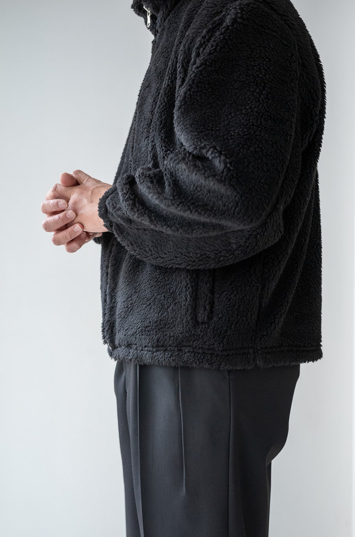 Furry Pile Zip Blouson 〈BEAR〉