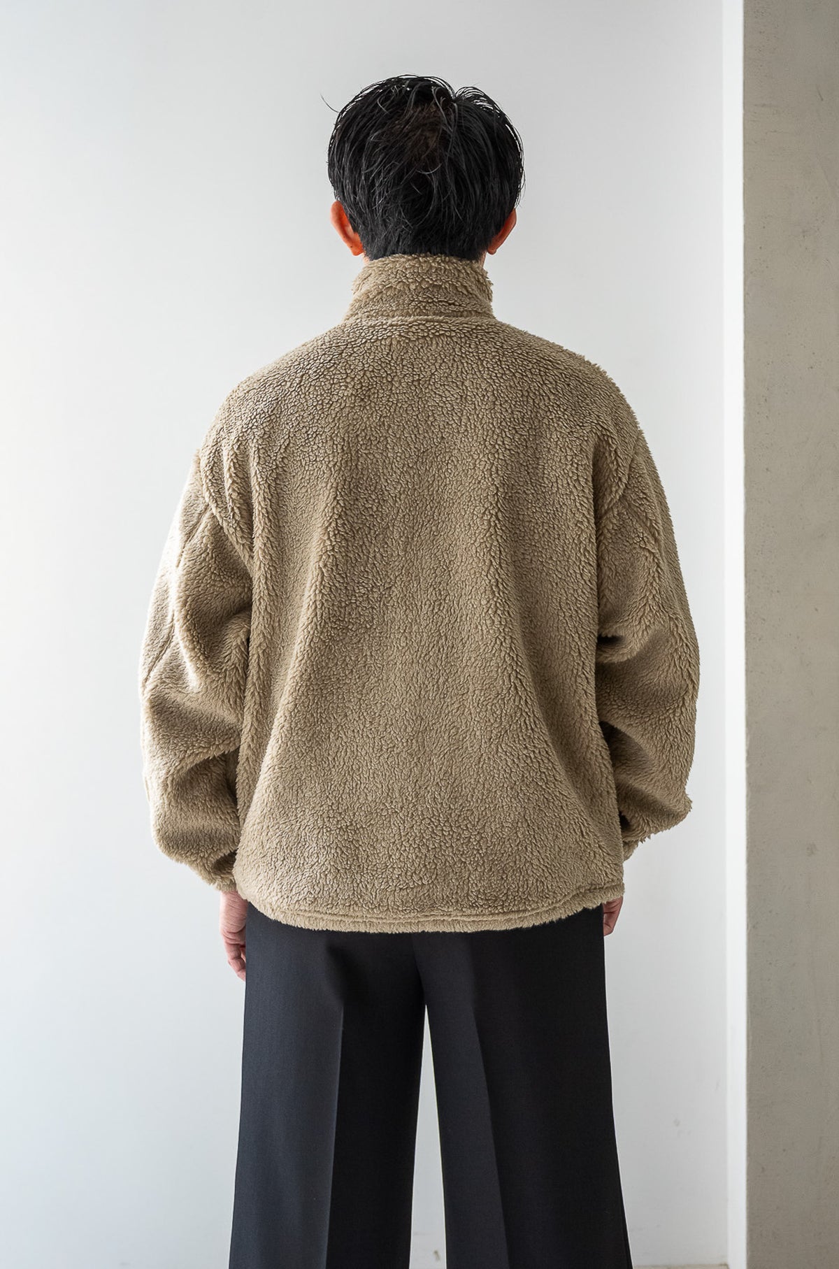 Furry Pile Zip Blouson 〈FAWN〉