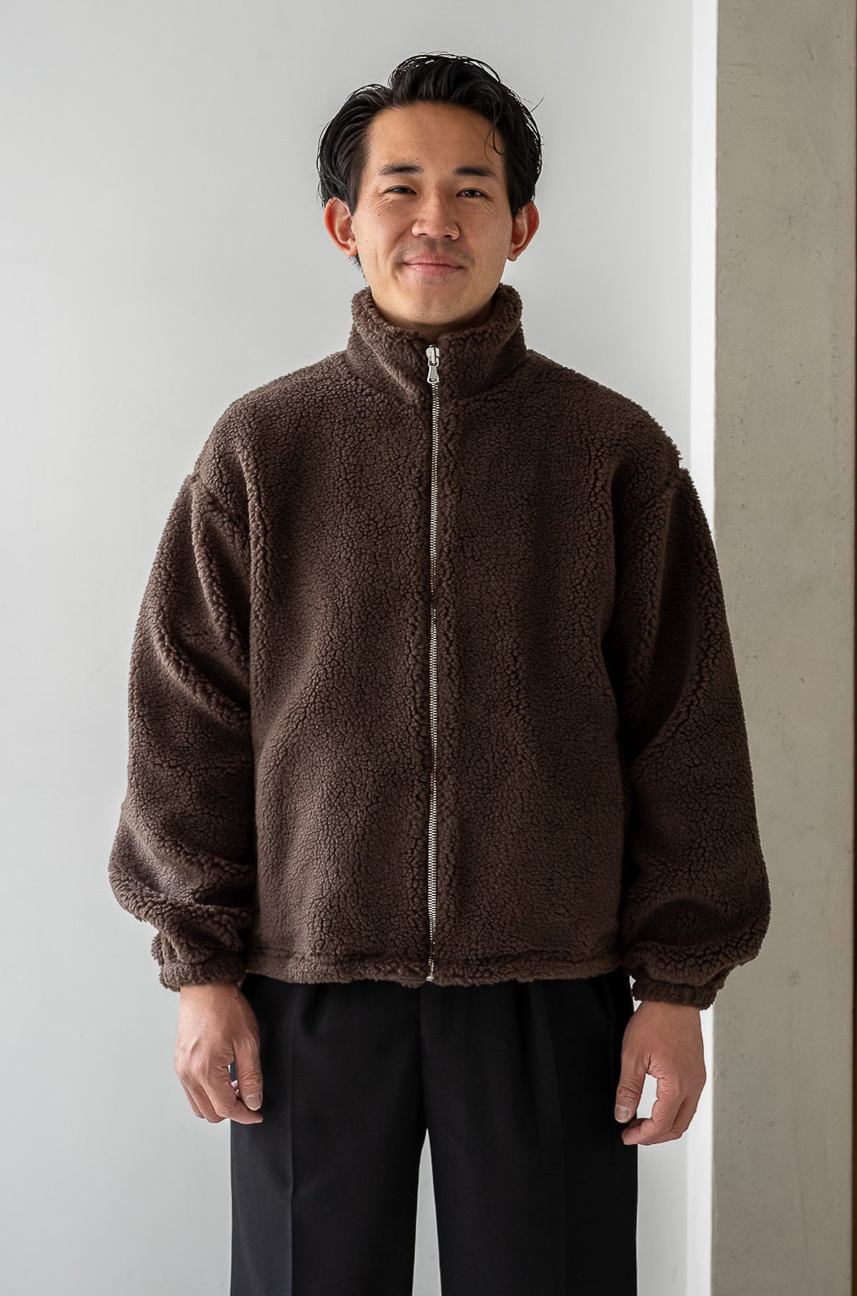 Furry Pile Zip Blouson 〈TEDDY〉