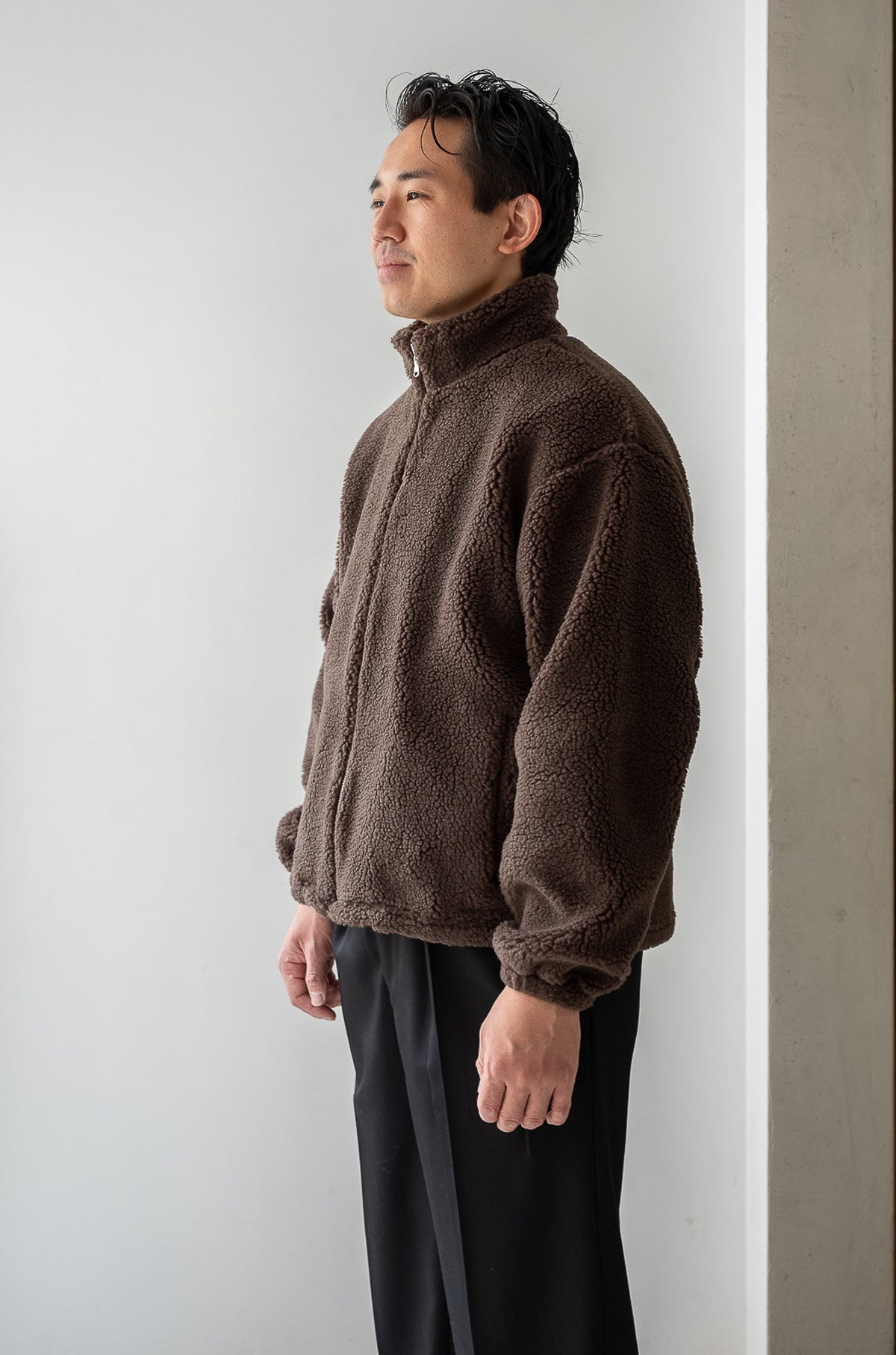 Furry Pile Zip Blouson 〈TEDDY〉