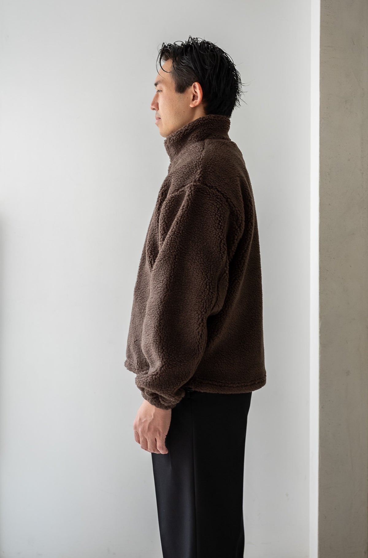 Furry Pile Zip Blouson 〈TEDDY〉