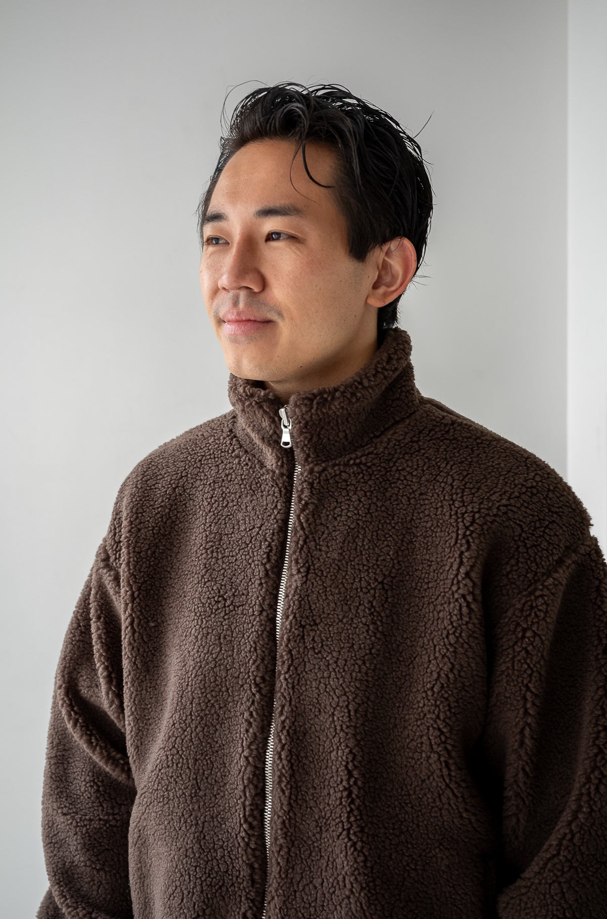 Furry Pile Zip Blouson 〈TEDDY〉