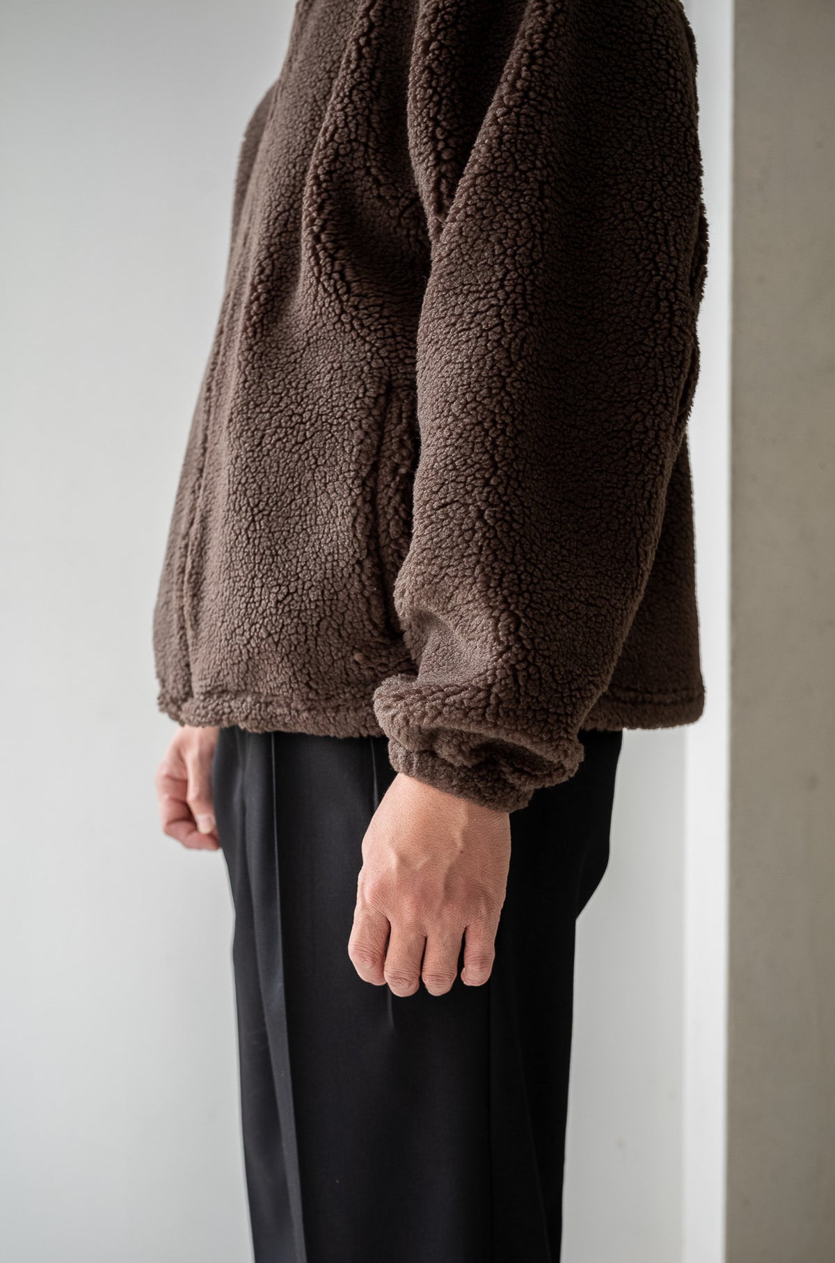 Furry Pile Zip Blouson 〈TEDDY〉