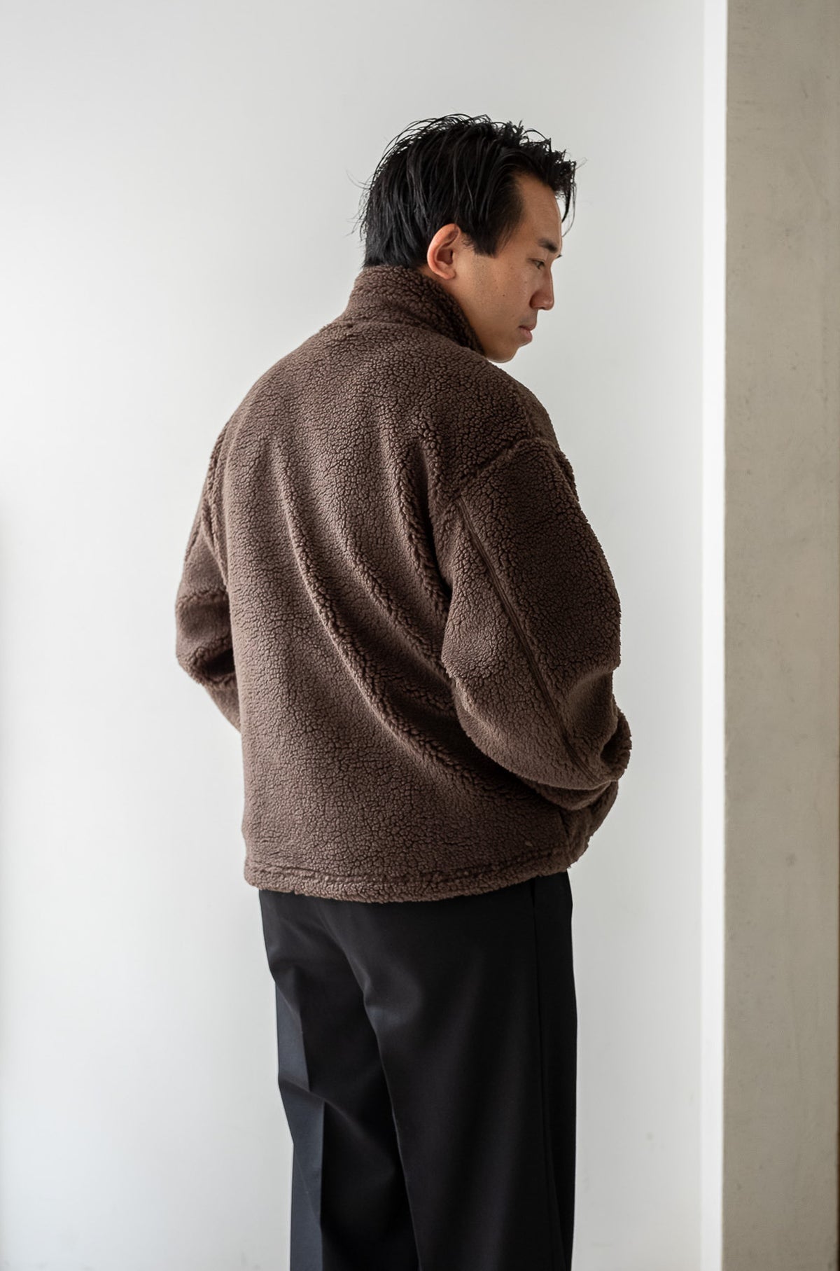 Furry Pile Zip Blouson 〈TEDDY〉