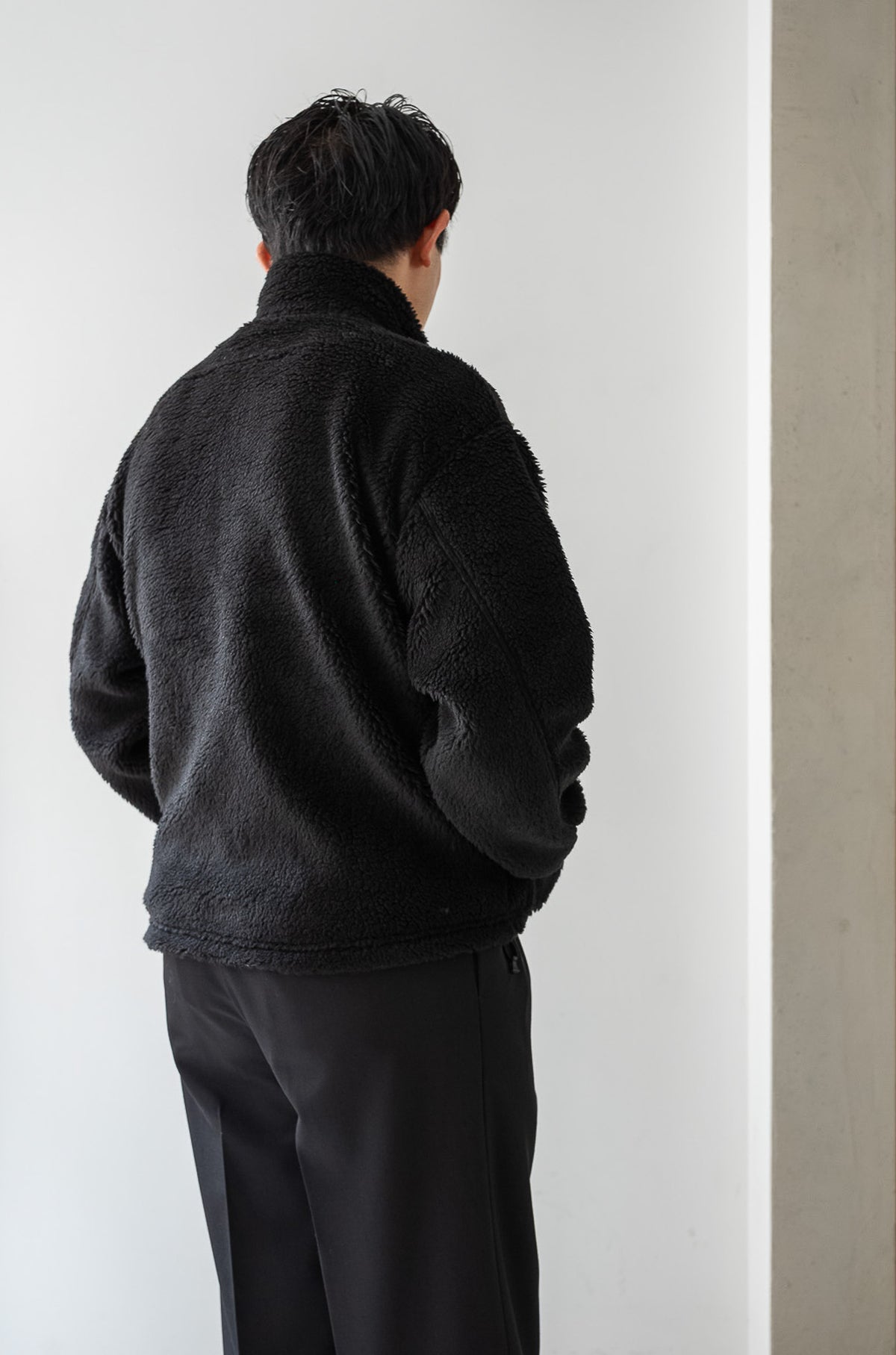 Furry Pile Zip Blouson 〈BEAR〉