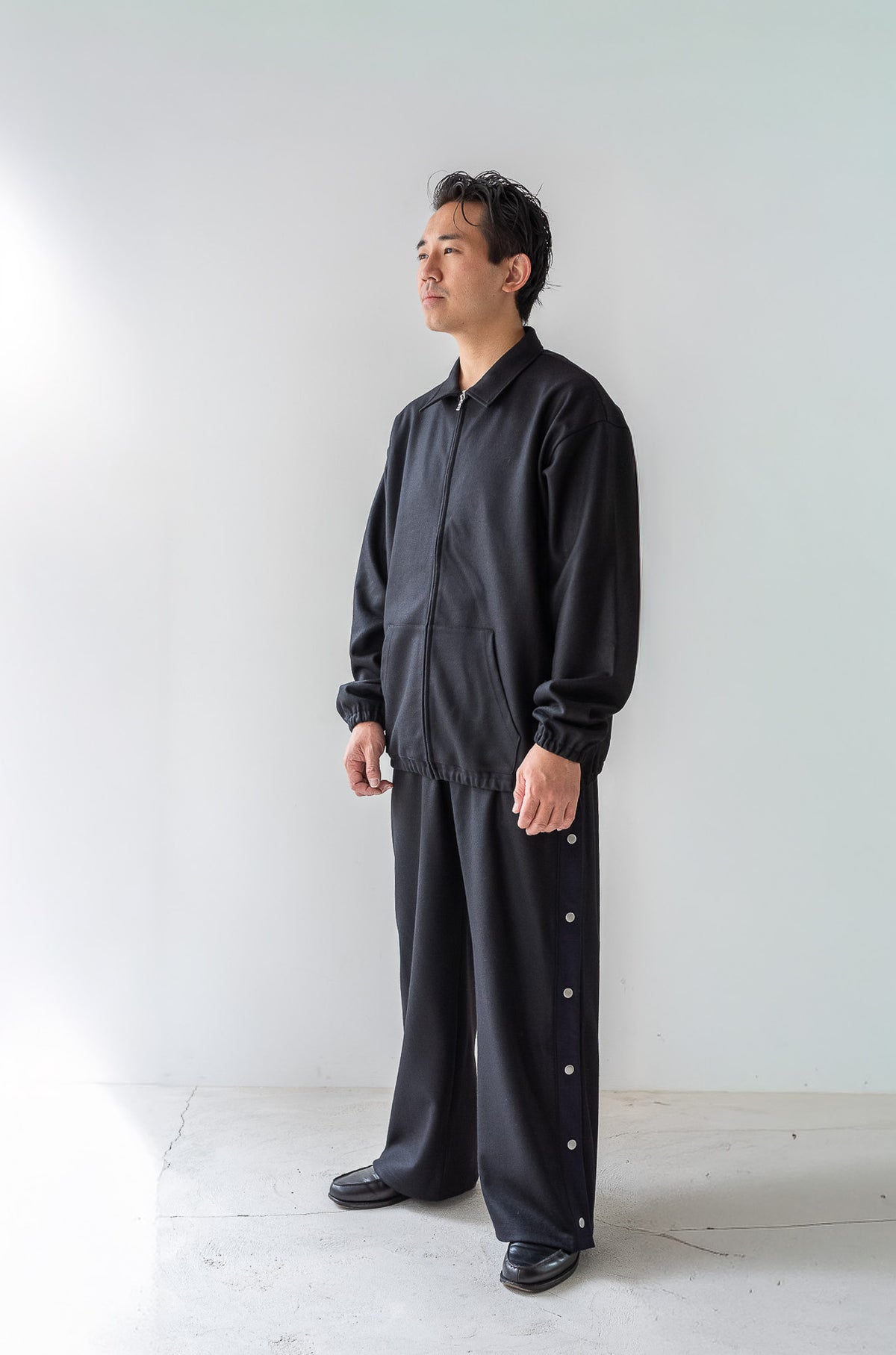 Wool Zip Blouson 〈NOIR〉