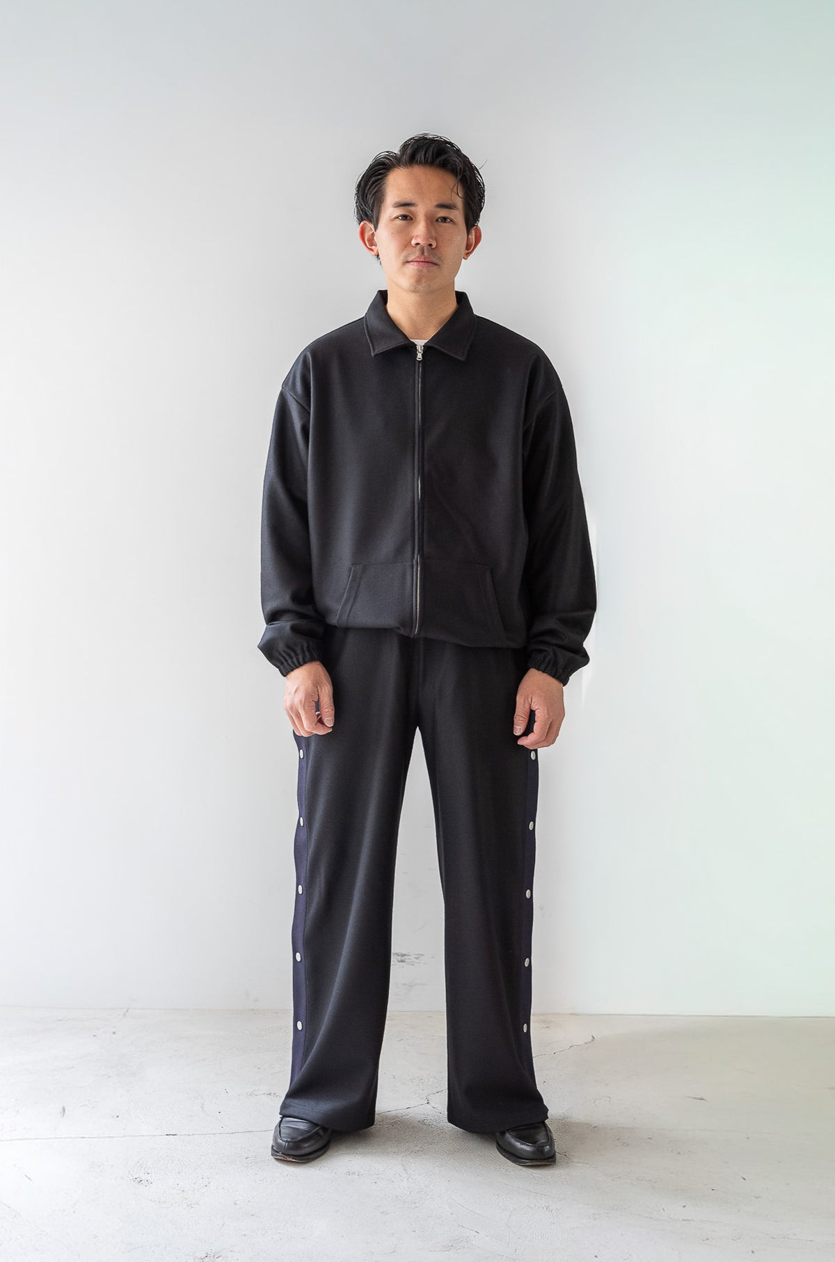 Wool Zip Blouson 〈NOIR〉