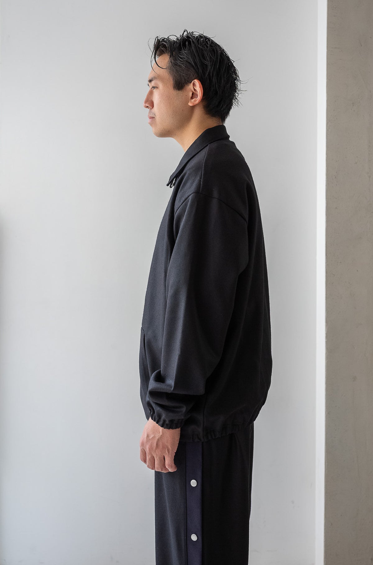 Wool Zip Blouson 〈NOIR〉