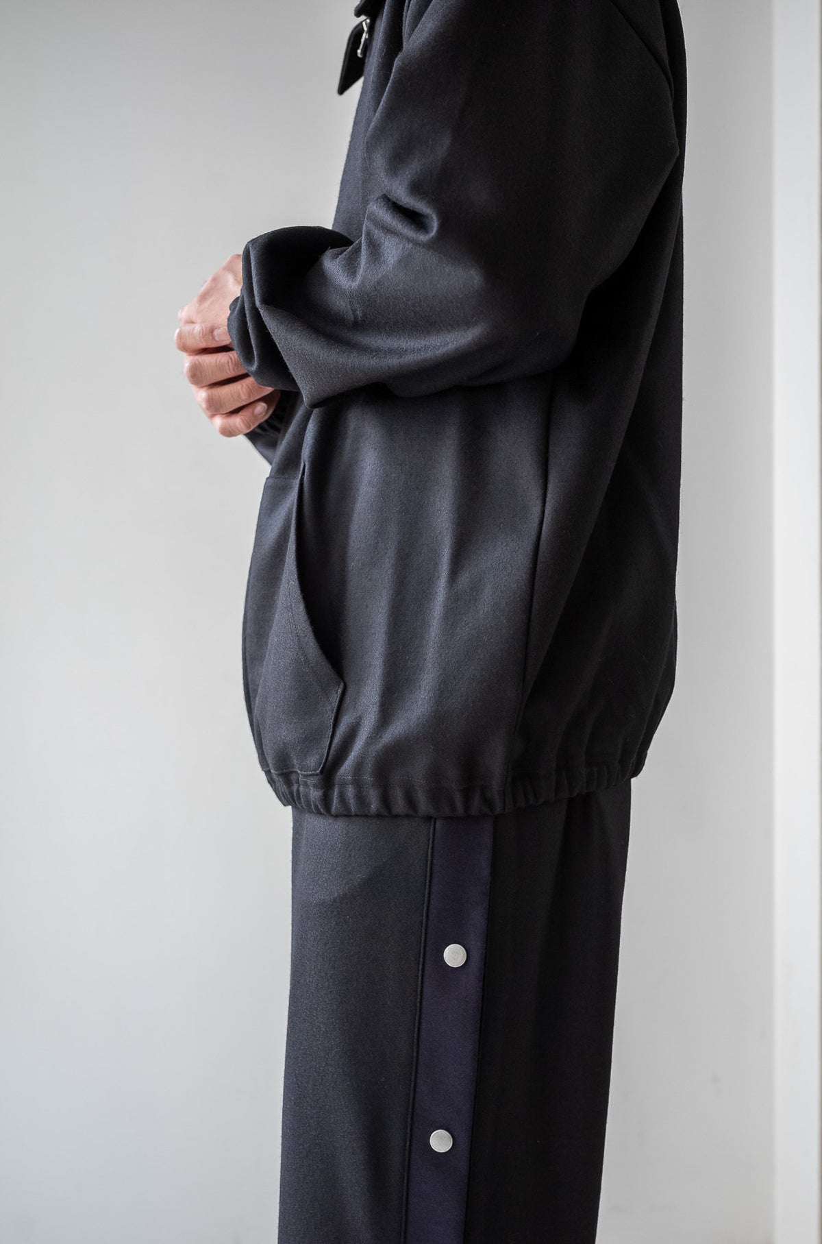 Wool Zip Blouson 〈NOIR〉