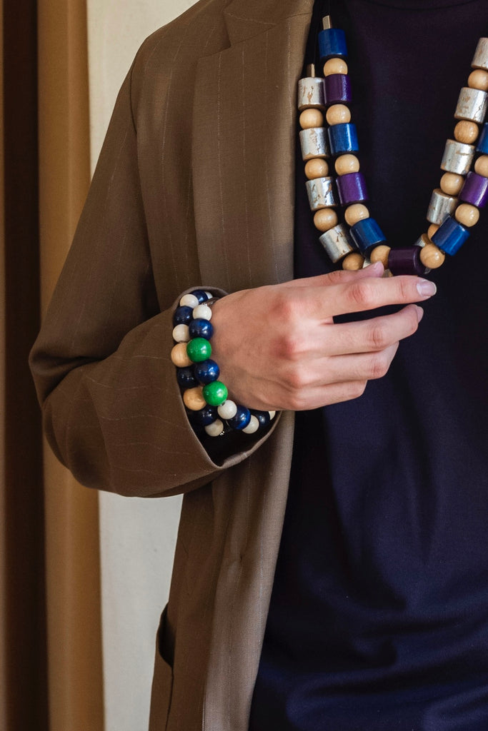 METAL & WOODS BRACELET