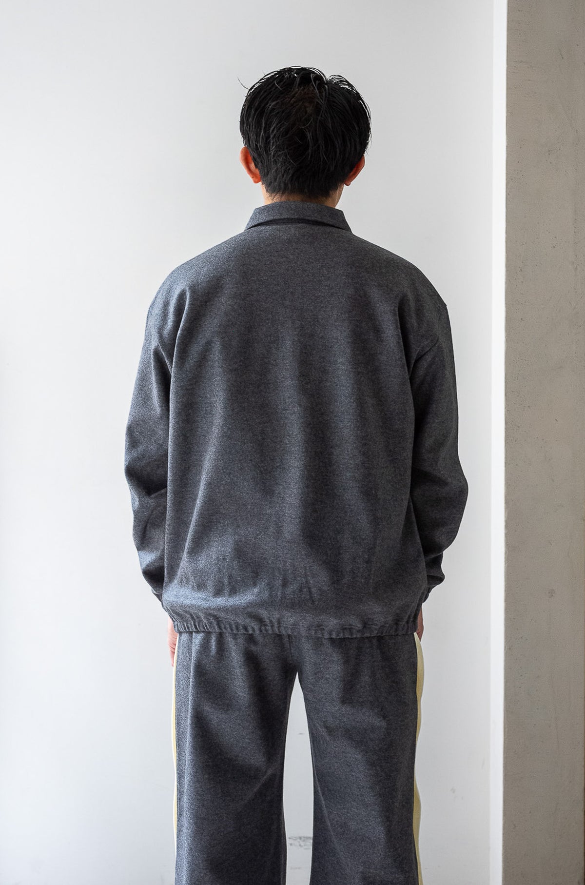 Wool Zip Blouson 〈GRAY〉