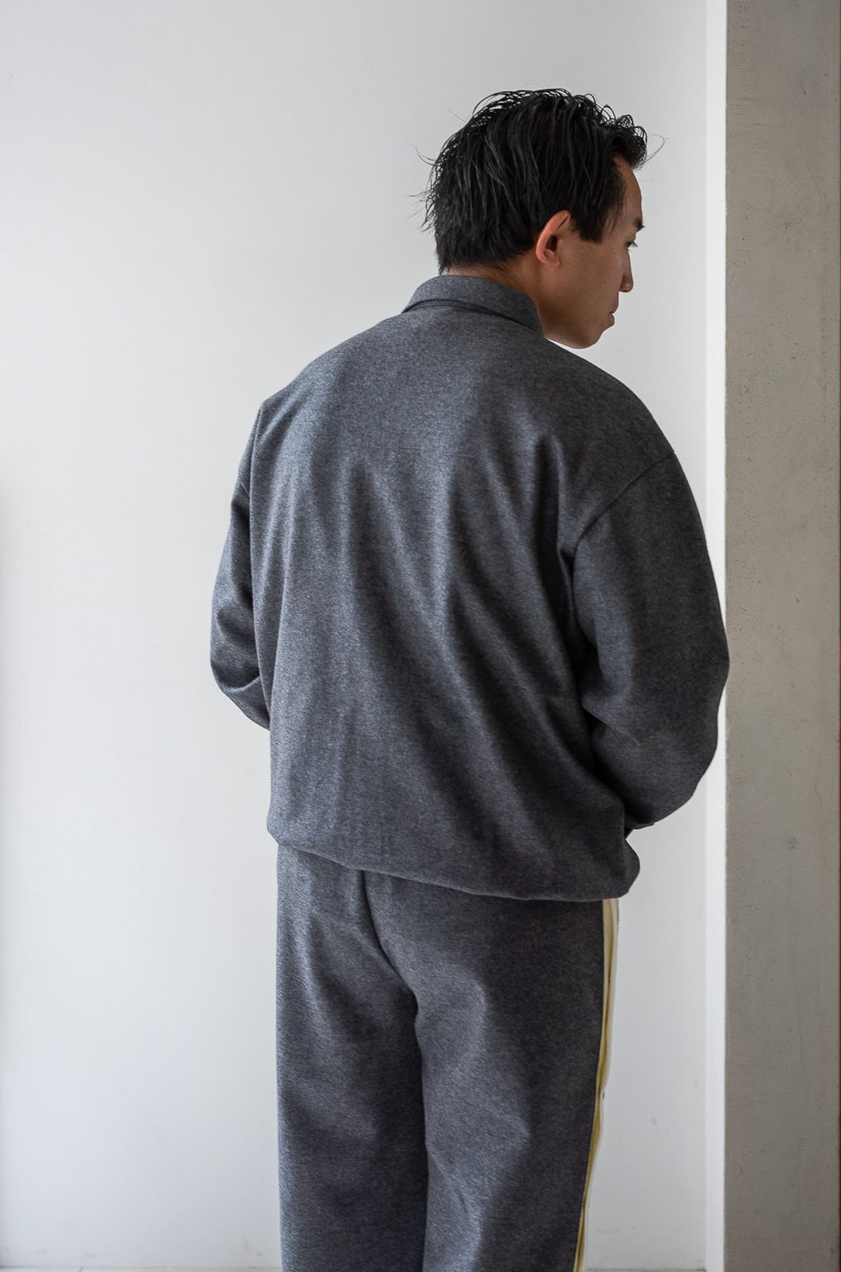 Wool Zip Blouson 〈GRAY〉