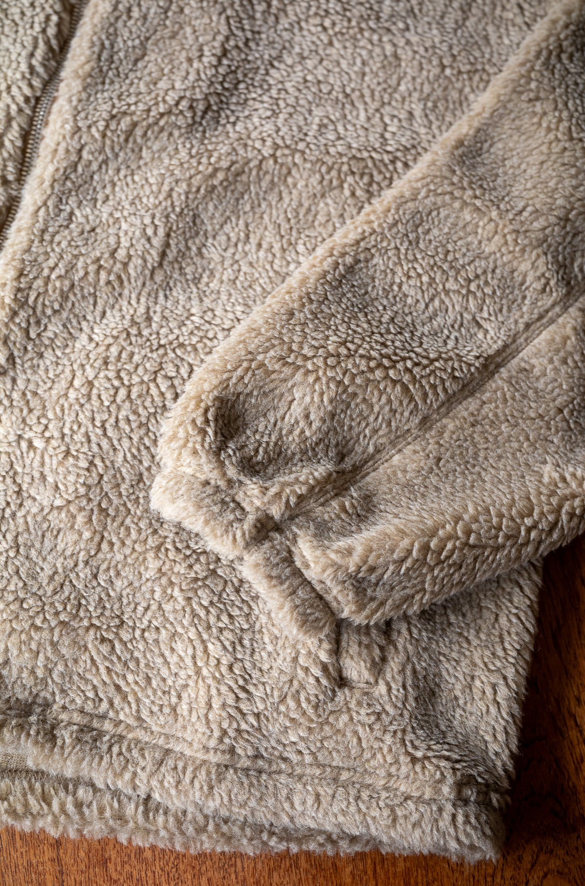 Furry Pile Zip Blouson 〈FAWN〉