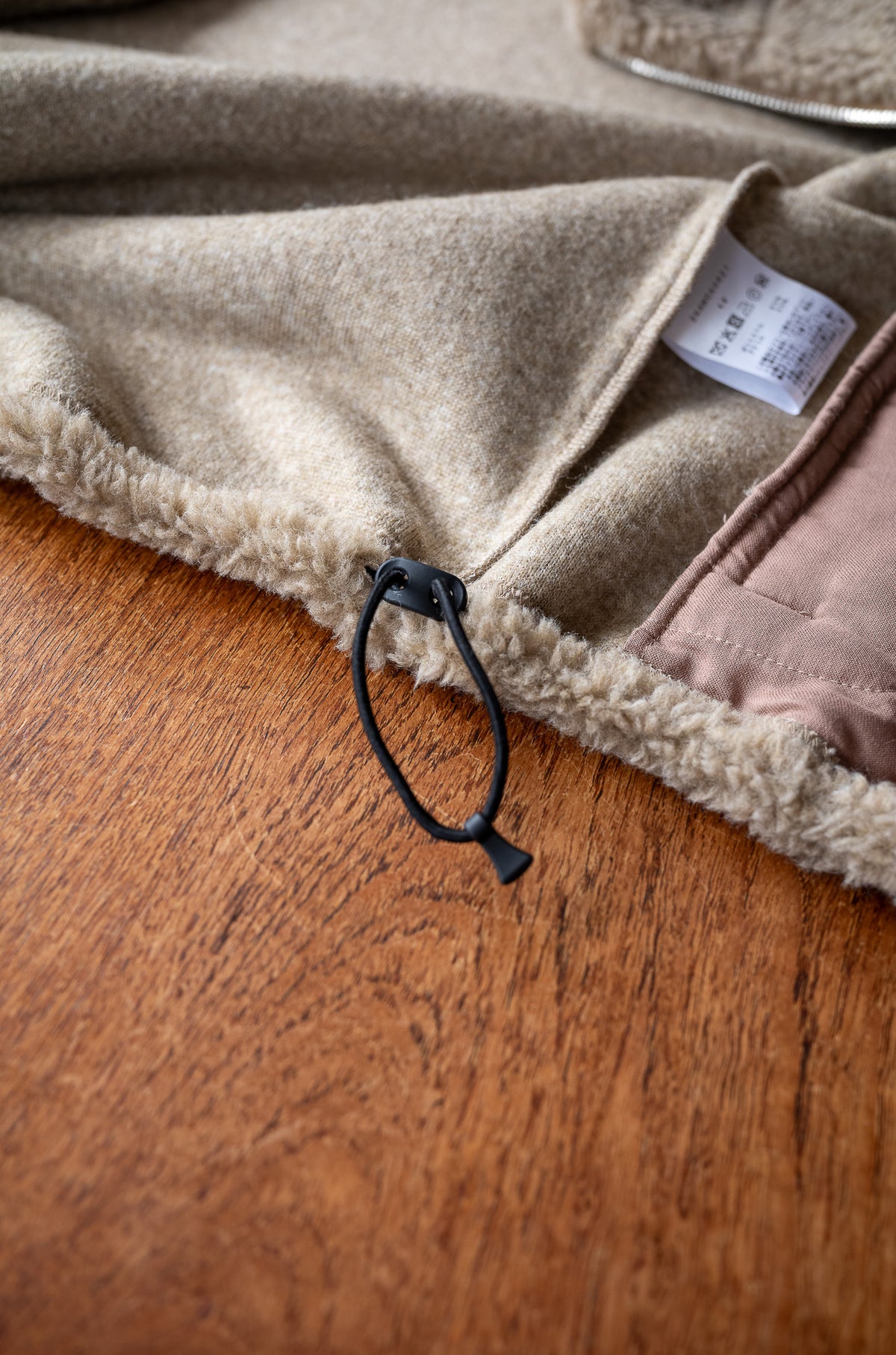 Furry Pile Zip Blouson 〈FAWN〉