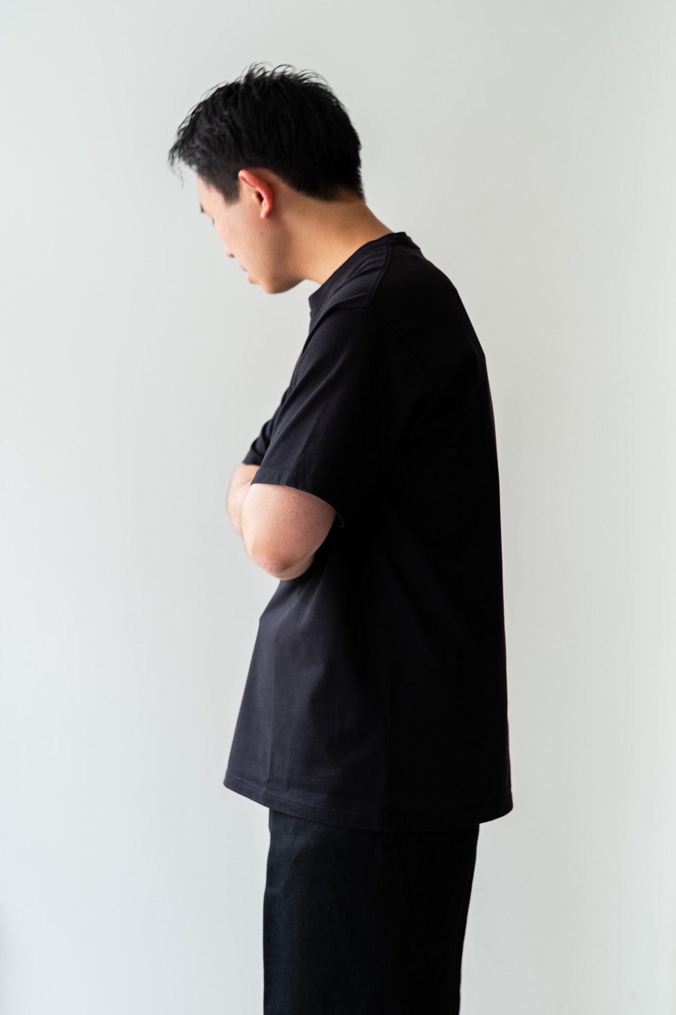 Essential Heavy S/S Tee 〔BLACK〕