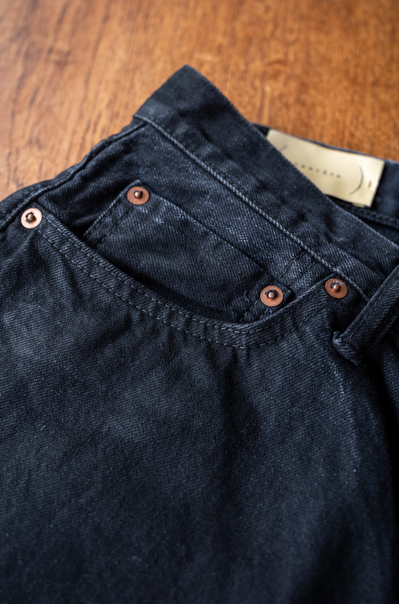 Denim Flare Trousers 〈WAXED BLACK〉 – cliché
