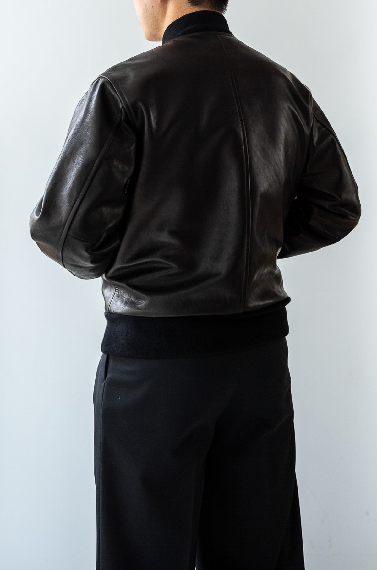 Horsehide Varsity Blouson 〈NOIR〉
