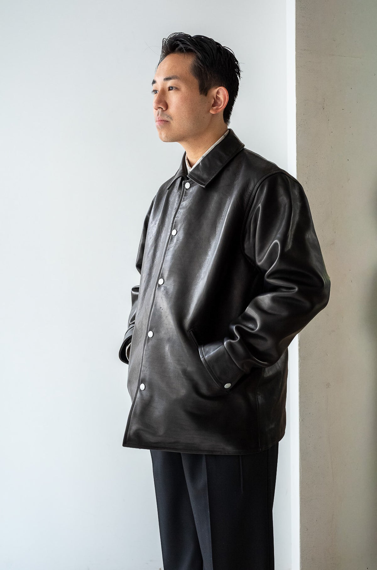 Horsehide Coach Jacket 〈NOIR〉