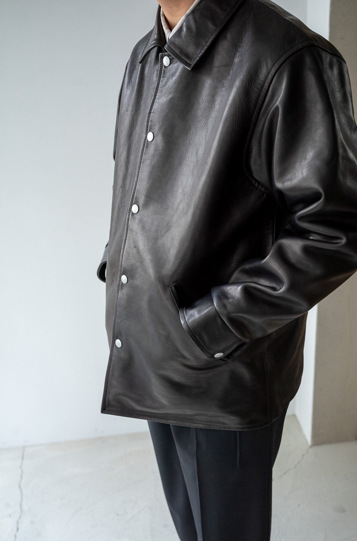 Horsehide Coach Jacket 〈NOIR〉