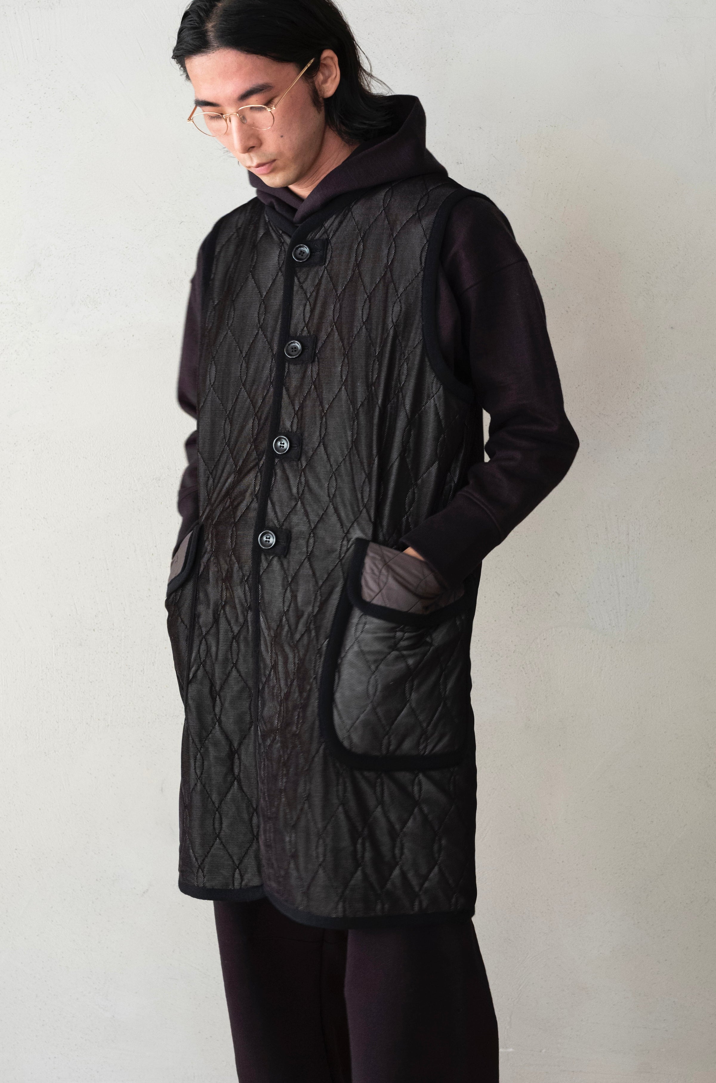 9月13日(土) 発売】SILK-LOFT QUILTING CAR LONG VEST | cliché