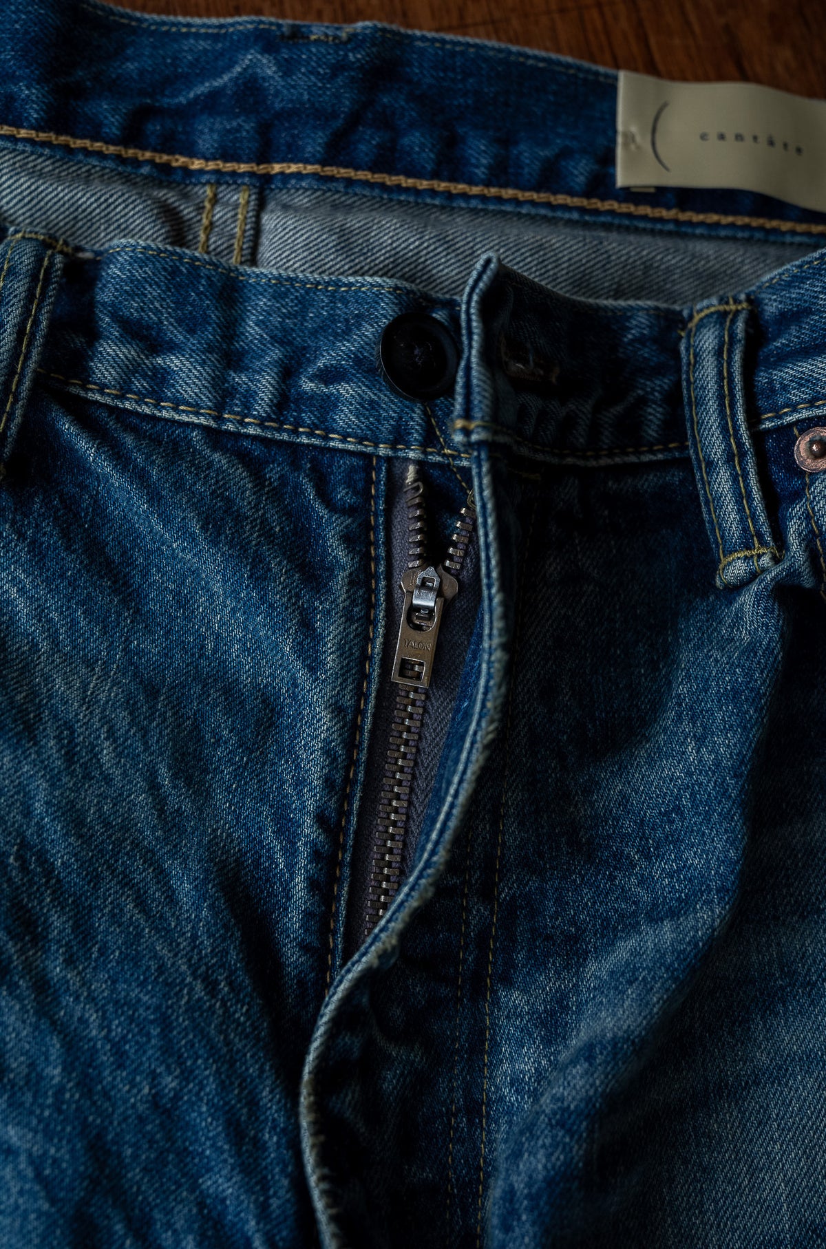 Denim Flare Trousers - CRASH & REPAIR 〈SHADOW INDIGO〉