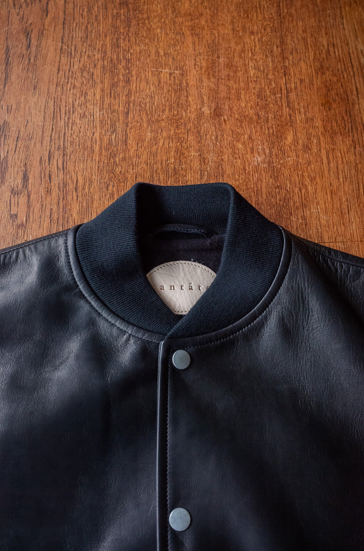 Horsehide Varsity Blouson 〈NOIR〉