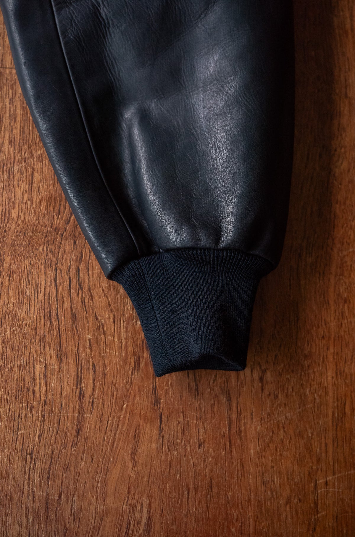 Horsehide Varsity Blouson 〈NOIR〉
