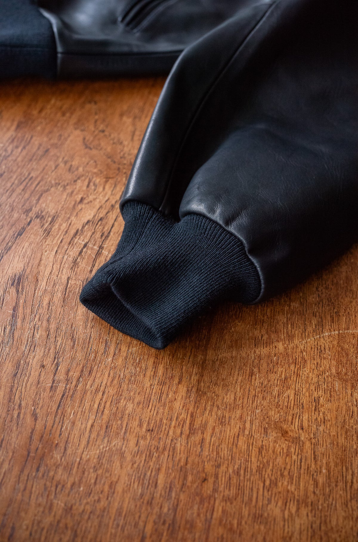 Horsehide Varsity Blouson 〈NOIR〉