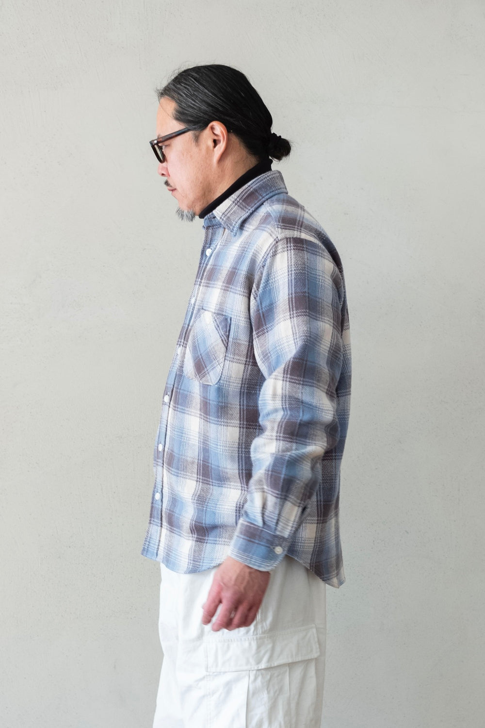Ｍikaさま　フランネル　専用は6/26中 Light Flannel L/S Shirts / NVY×OFF - 102515007 | 【BIG MIKE