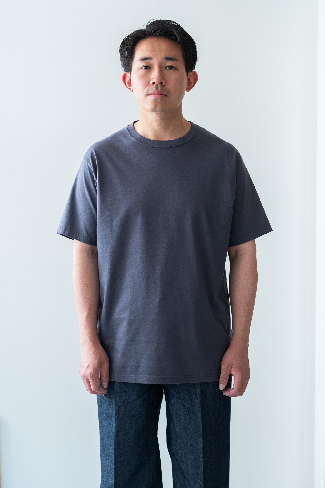 Essential S/S Tee 〔GRAY〕