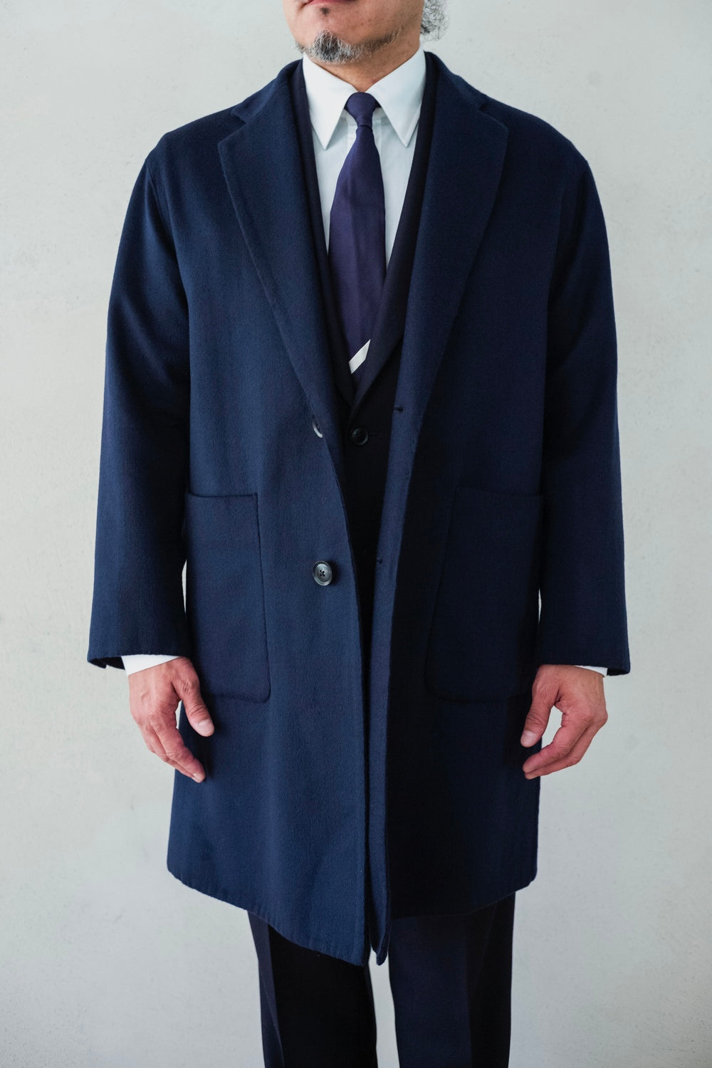 Hand Rever Chesterfield Coat-Alashan Cashmere | cliché