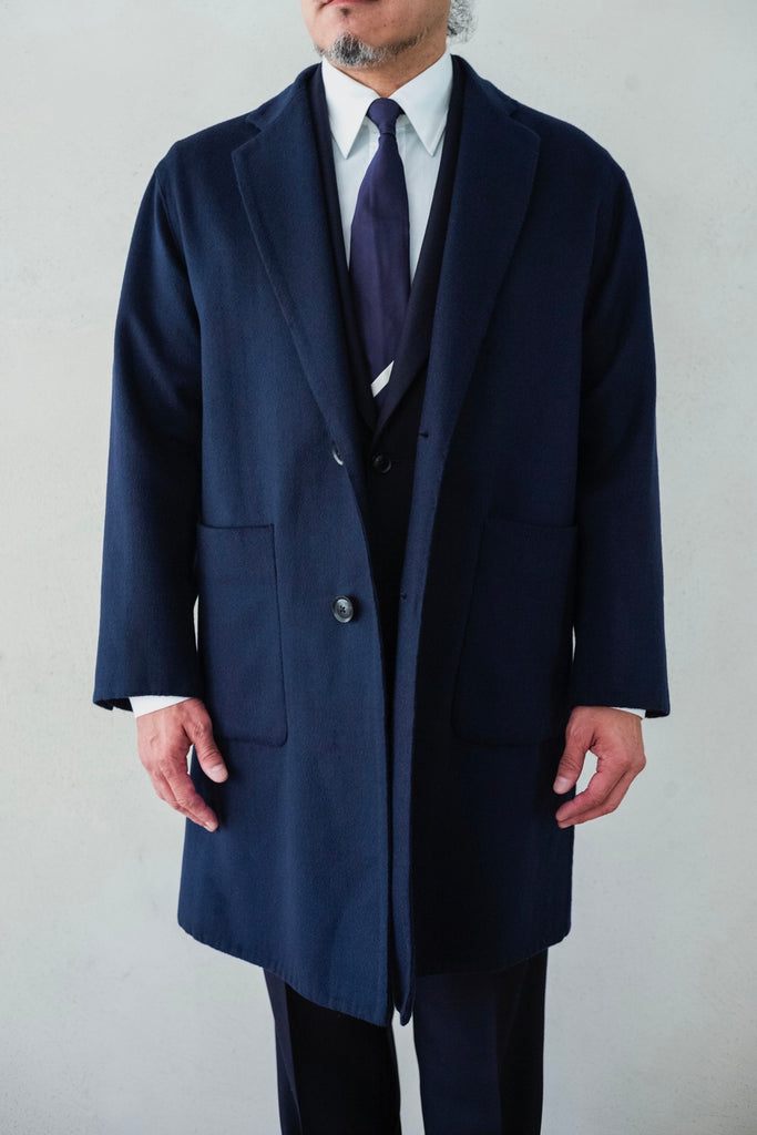 Hand Rever Chesterfield Coat-Alashan Cashmere