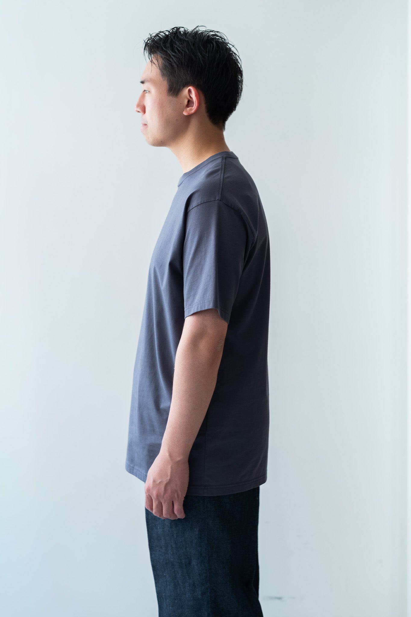 Essential S/S Tee 〔GRAY〕